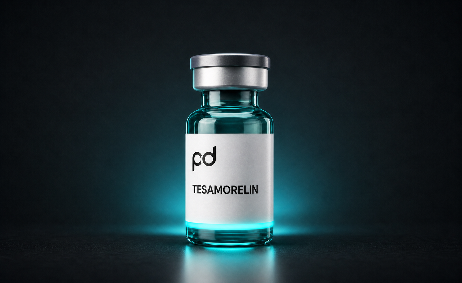Tesamorelin vial mockup